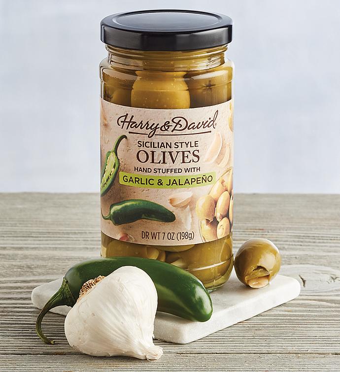 Garlic and Jalapeño Stuffed Olives